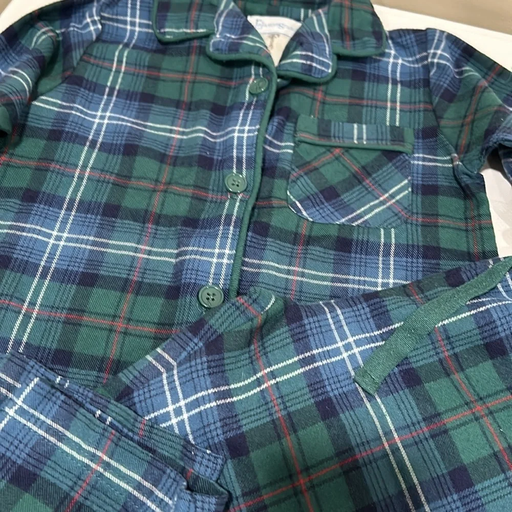 Pajamagram Classic Green and Blue Plaid Pajama Set
